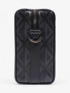 Christian Dior Lingot CD Diamond Bag Black / Navy Blue Canvas