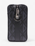 Christian Dior Lingot CD Diamond Bag Black / Navy Blue Canvas