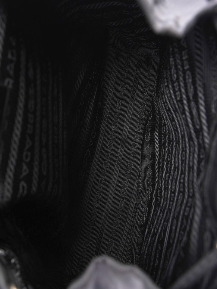 Prada Vela Backpack Black Nylon Mini