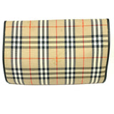 Burberry Clutch bag Canvas / leather beige logo check unisex(Unisex)