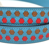 Hermes Shoulder strap Epsom blue bandouliere Women