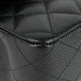 Chanel Double Flap Quilted Caviar Leather Bag