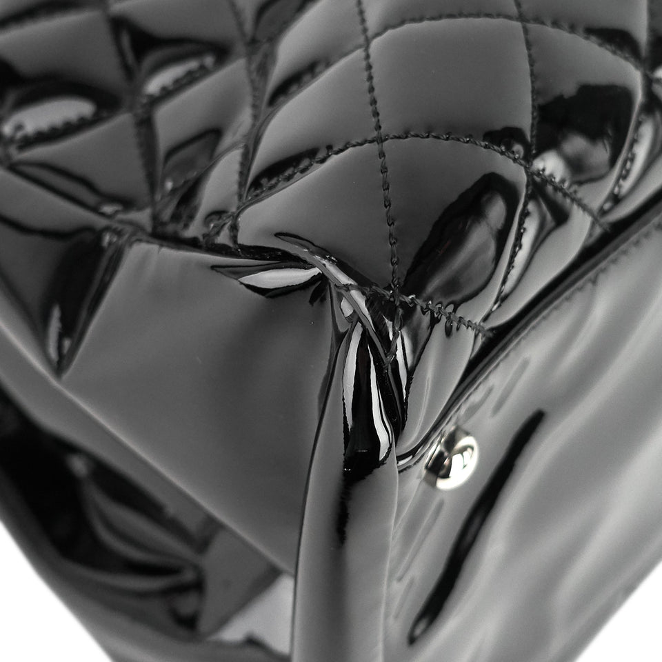 Chanel Just Mademoiselle Large Patent Leather Bag