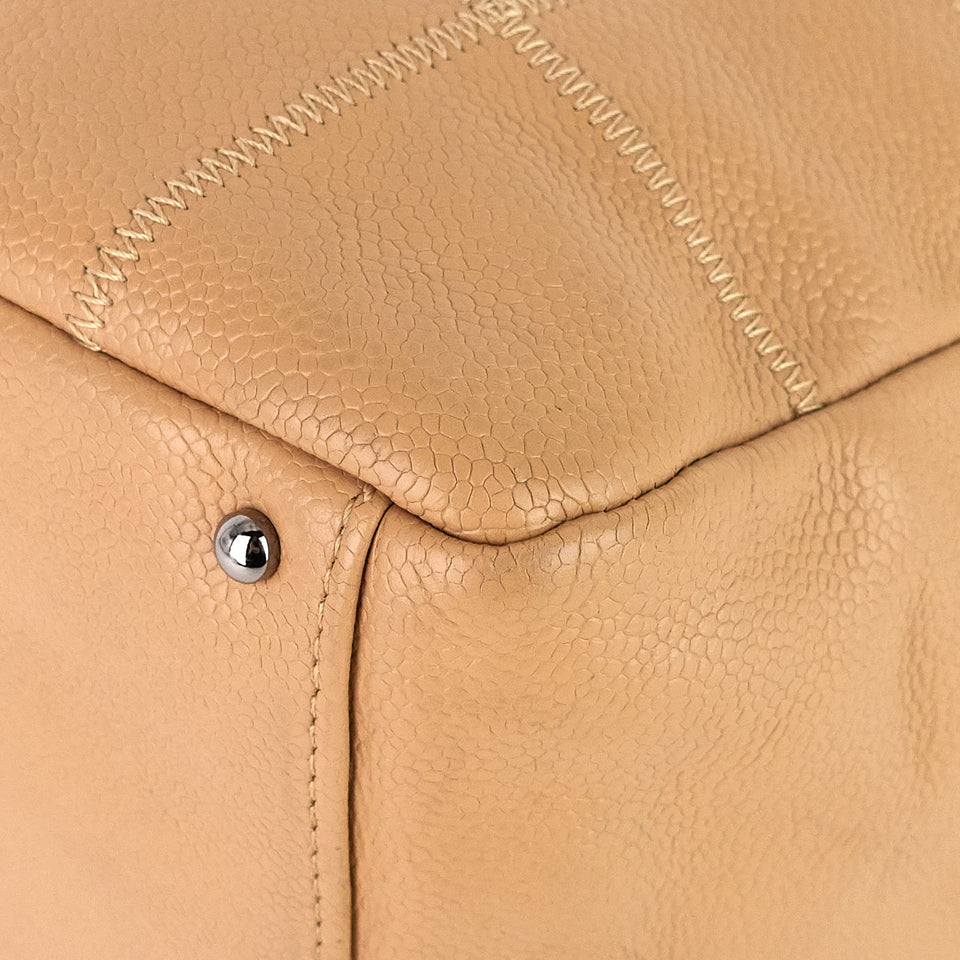 Chanel Choco Bar Caviar Shoulder Bag