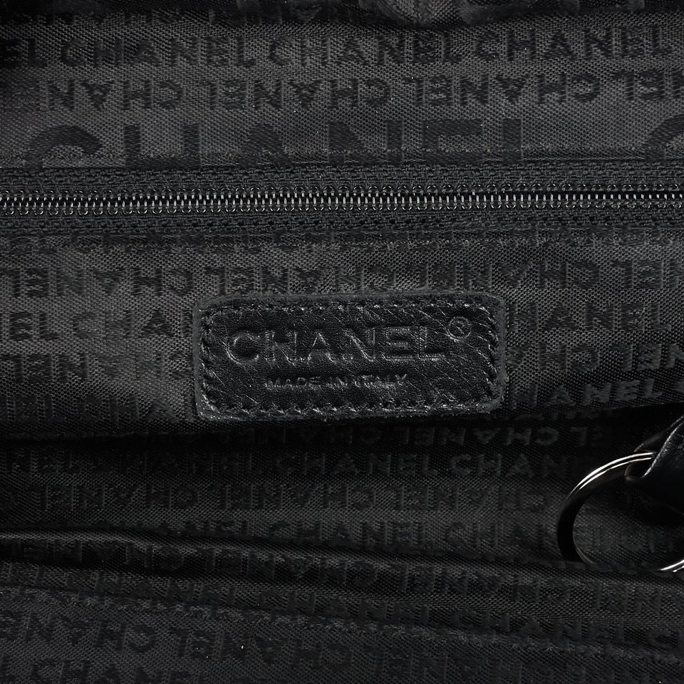 Chanel Choco Bar Quilted Caviar Shoulder Bag
