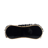 Chanel Suede and Patent Leather Mini Fringe Handbag
