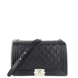Chanel Perforated Lambskin Leather New Medium Boy Bag