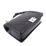 Chanel Perforated Lambskin Leather New Medium Boy Bag