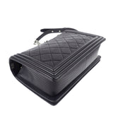 Chanel Perforated Lambskin Leather New Medium Boy Bag