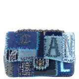 Chanel Denim Patchwork Limited Edition Jumbo Flap Bag