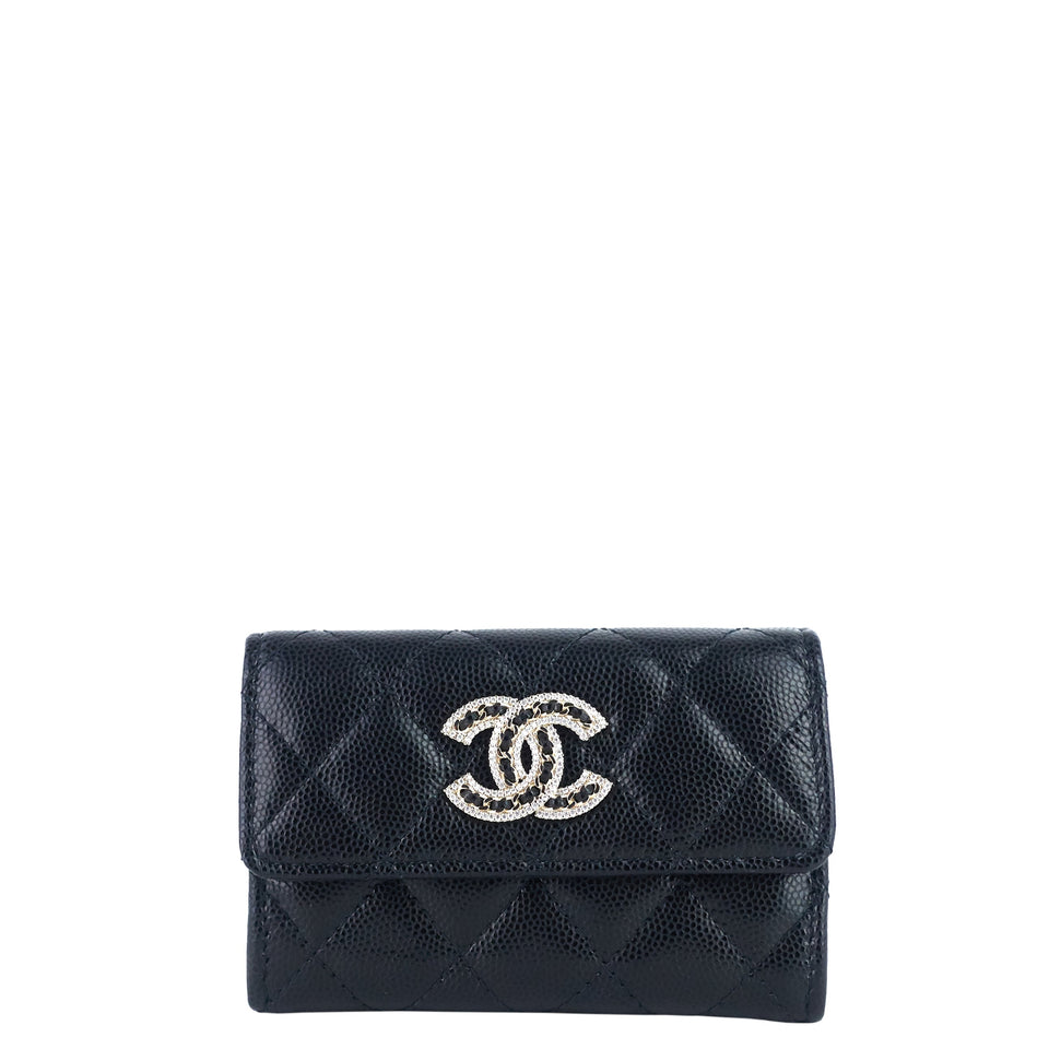 Chanel 23P XL Caviar Leather  Holder