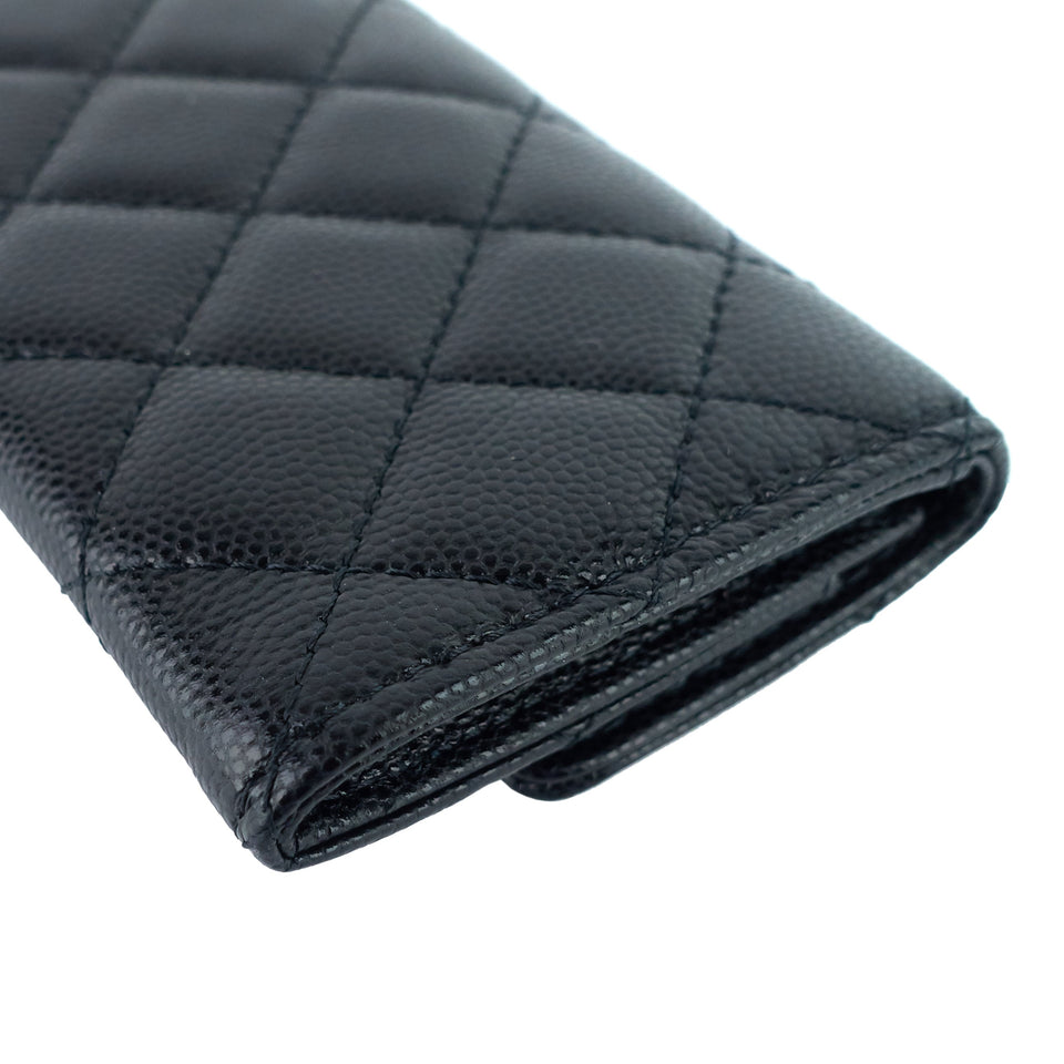 Chanel 23P XL Caviar Leather  Holder