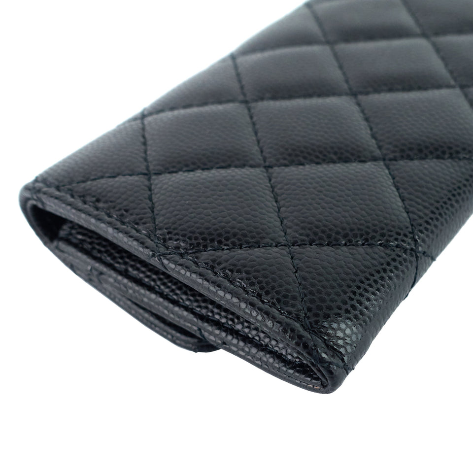 Chanel 23P XL Caviar Leather  Holder