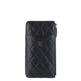 Chanel Quilted Caviar Leather Classic Flat Wallet