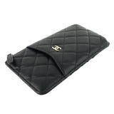 Chanel Quilted Caviar Leather Classic Flat Wallet
