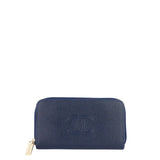Chanel CC Timeless Zip Around Caviar Leather Wallet