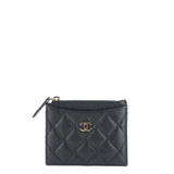 Chanel Classic Zip Caviar Leather holder