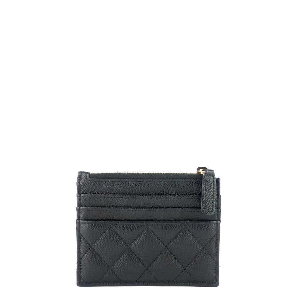 Chanel Classic Zip Caviar Leather holder