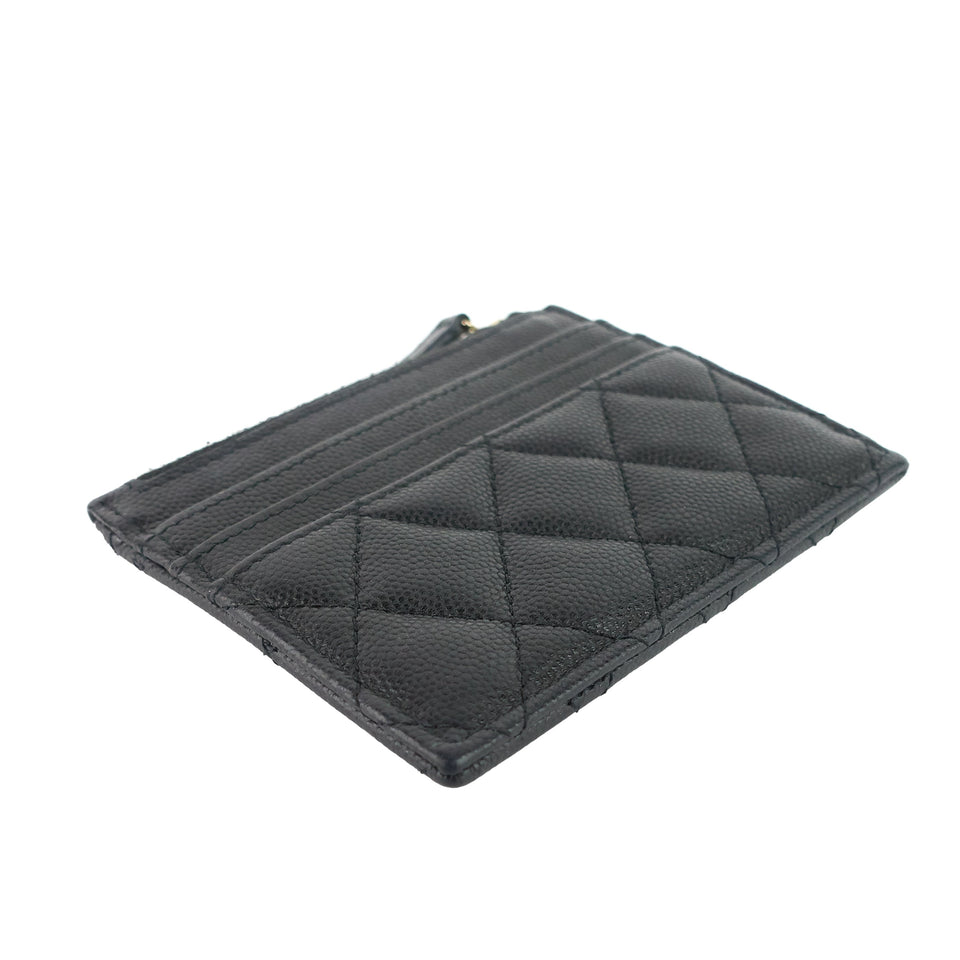 Chanel Classic Zip Caviar Leather holder