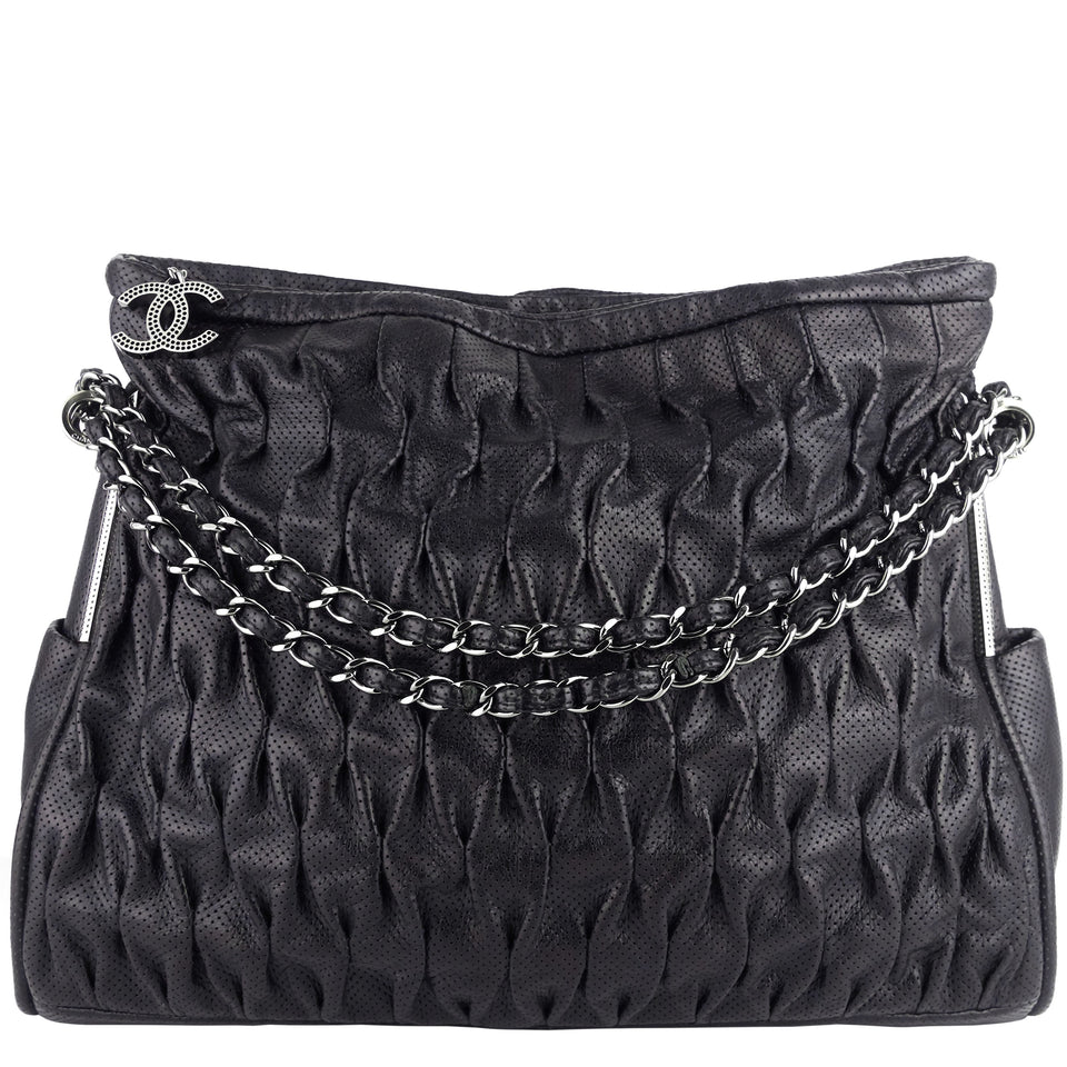 Chanel Perforated Ultimate Soft Leather Hobo Bag