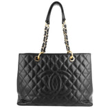 Chanel Grand Shopping Tote GST Large Caviar Leather Bag