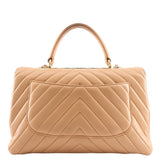 Chanel Trendy CC Chevron Medium Top Handle Leather Bag