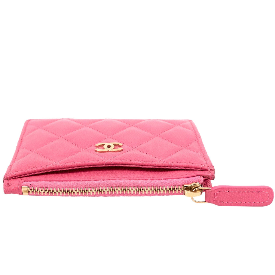 Chanel Classic Zip Caviar Leather holder