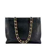 Chanel CC Chain XL Calfskin Leather Tote Bag