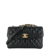 Chanel Coco Vintage Quilted Lambskin Leather Flap Bag