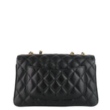 Chanel Coco Vintage Quilted Lambskin Leather Flap Bag