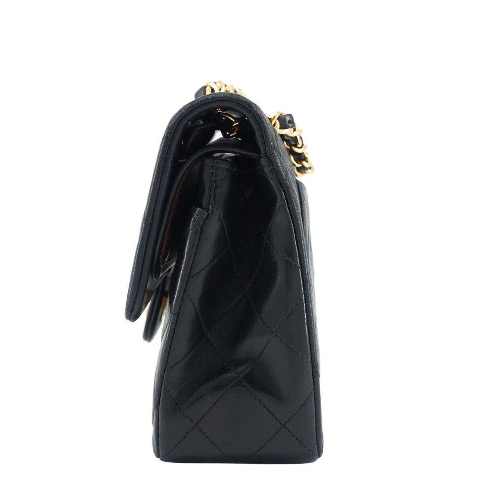Chanel Classic Double Flap Small Lambskin Leather Bag
