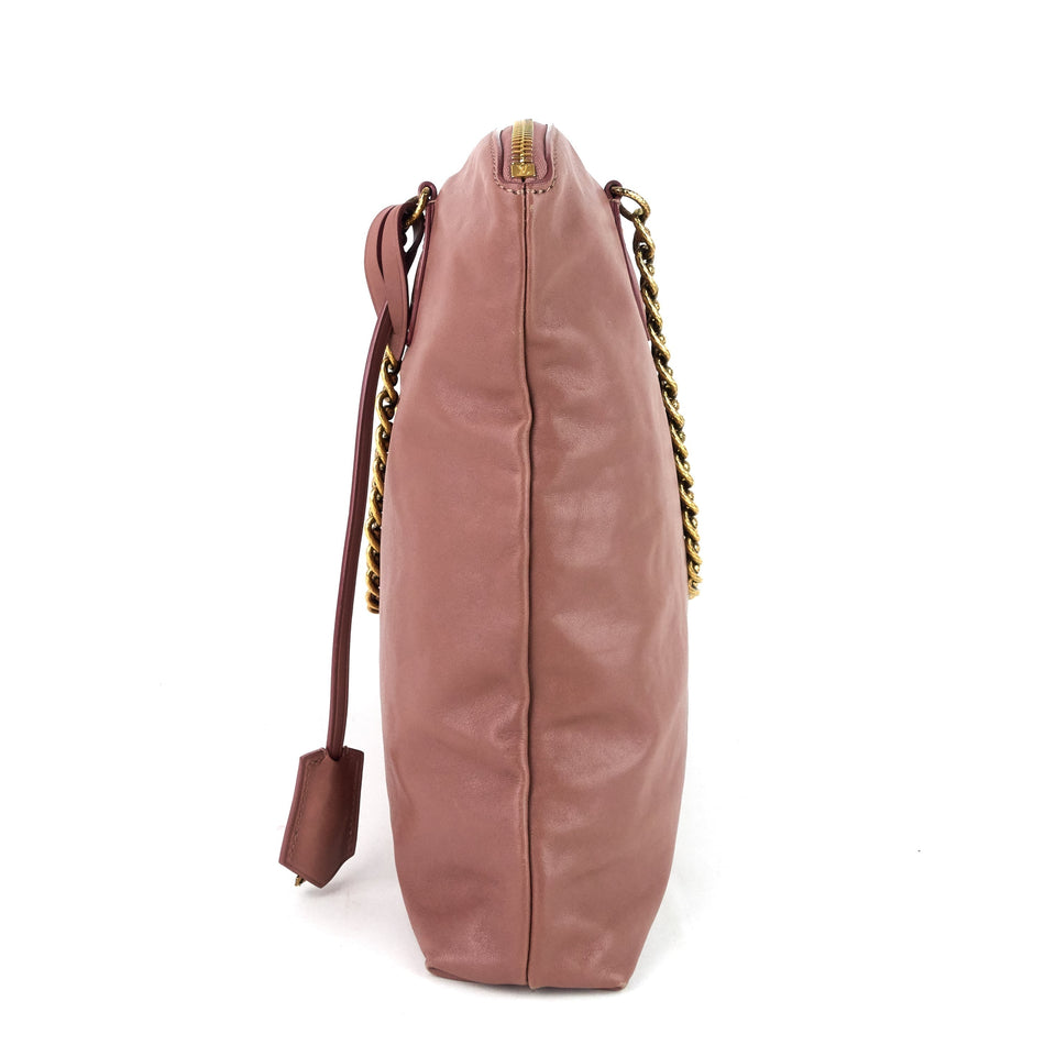 Louis Vuitton Cuir Boudoir Lockit Leather Chain Tote Bag