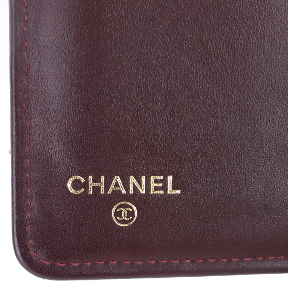 Chanel L-Yen Caviar Leather Wallet