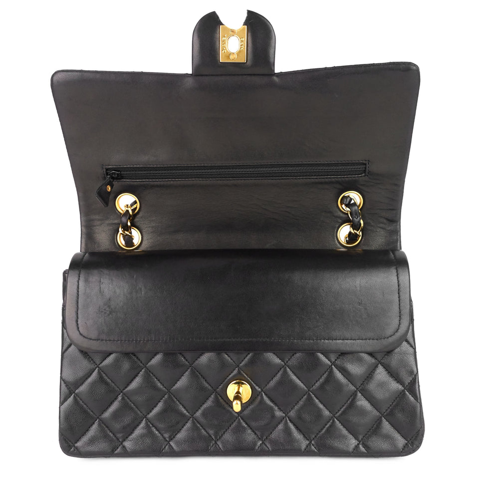 Chanel Double Flap Quilted Lambskin Leather Bag