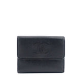 Chanel CC Timeless Trifold Caviar Leather Wallet