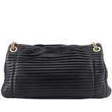 Chanel CC Accordion Pleated Lambskin Leather Chain Bag