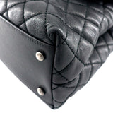 Chanel Coco Top Handle Medium Caviar Leather Bag