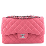 Chanel Classic Jumbo Double Flap Lambskin Leather Bag