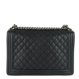 Chanel Boy Flap Large Quilted Calfskin Leather Bag