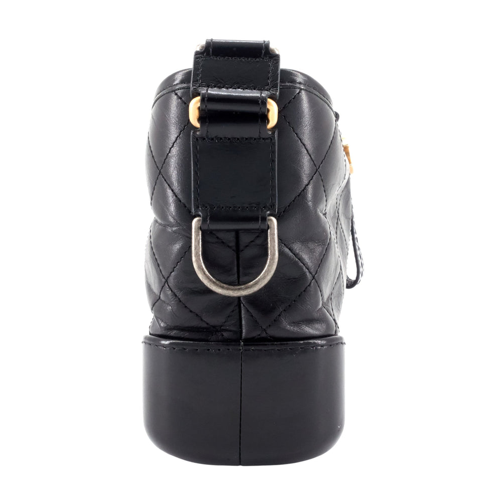 Chanel Gabrielle Small Aged Leather Hobo Bag