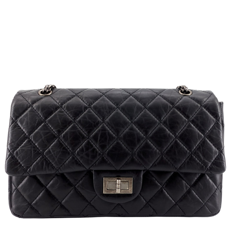 Chanel 2.55 Large Aged Leather Flap Bag