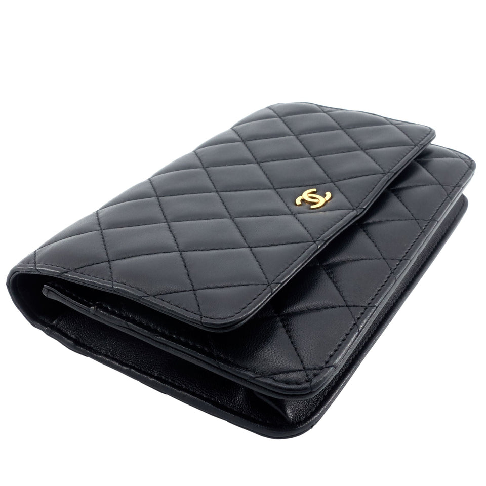 Chanel Wallet on Chain Lambskin Leather Bag