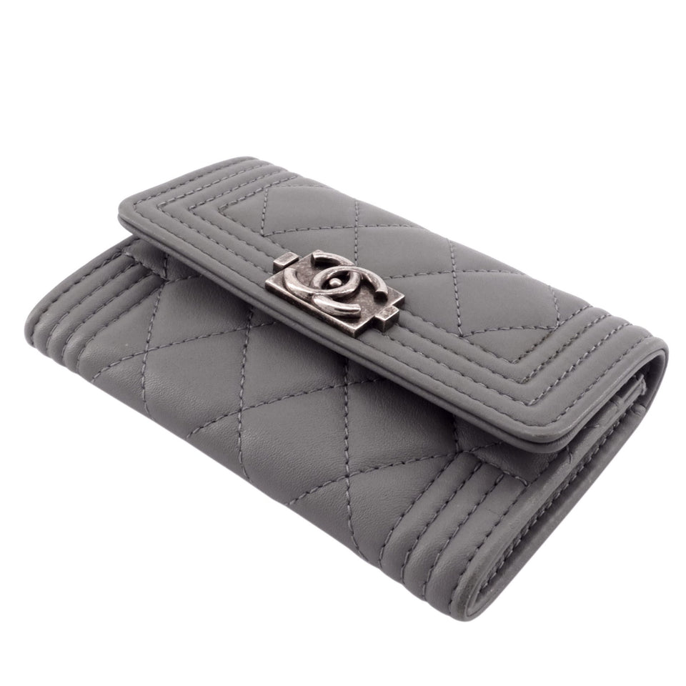 Chanel Boy Lambskin Leather  Holder