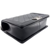 Chanel Boy New Medium Lambskin Leather Bag