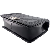 Chanel Boy New Medium Lambskin Leather Bag