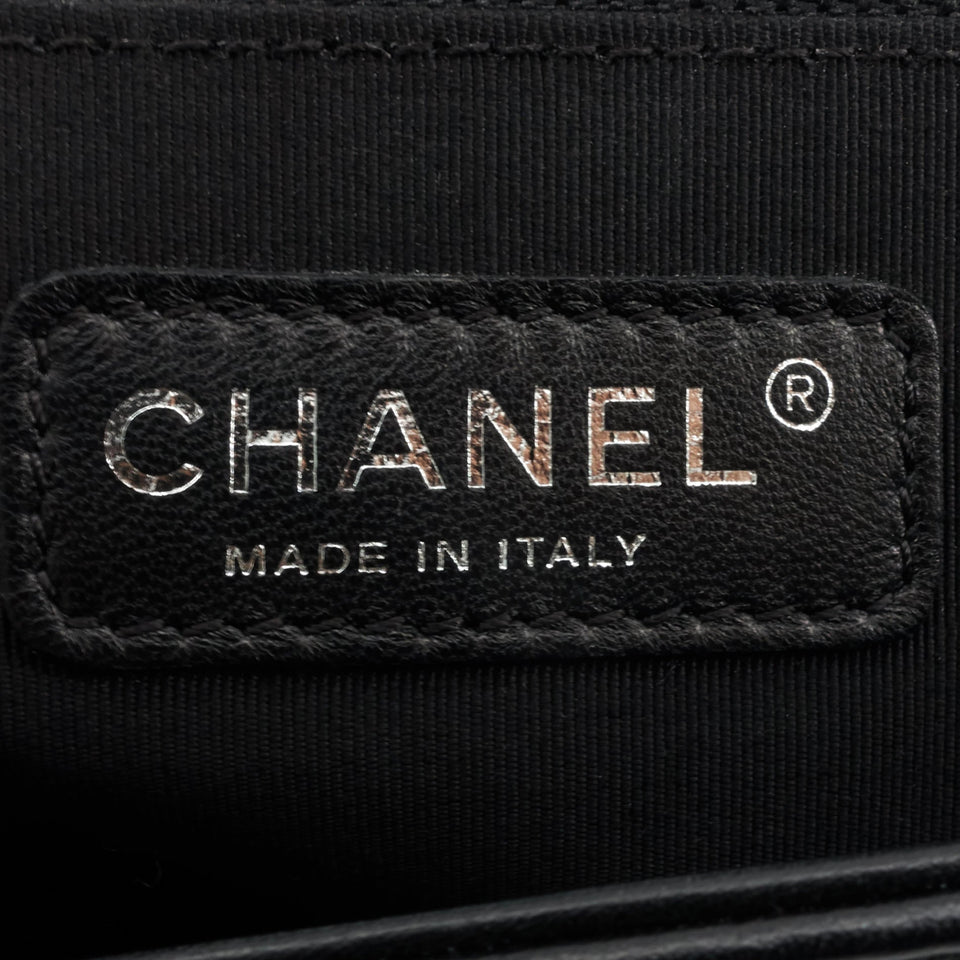 Chanel Boy New Medium Lambskin Leather Bag