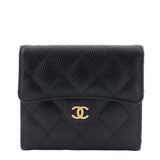 Chanel Trifold Caviar Leather Wallet