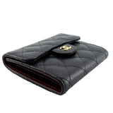 Chanel Trifold Caviar Leather Wallet