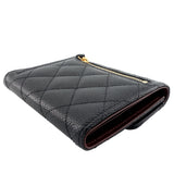 Chanel Trifold Caviar Leather Wallet