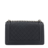 Chanel Boy Old Medium Caviar Leather Bag